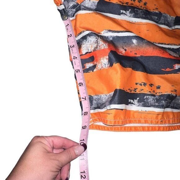 Joe Boxer Orange Black Swim Trunks Board Shorts Seas 3912 Mens Size XL Lined - Picture 6 of 9